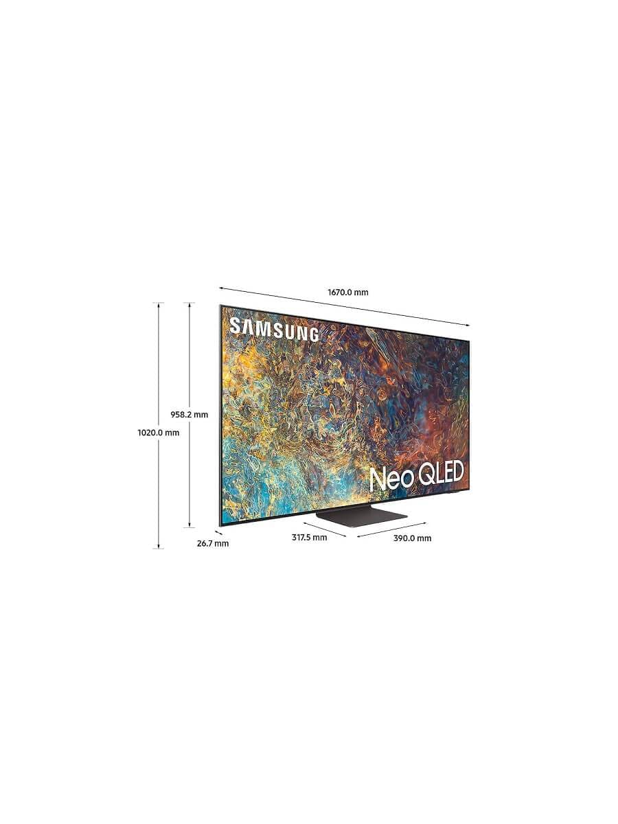 Samsung QE75QN95A (2021) Neo QLED HDR 2000 4K Ultra HD Smart TV, 75 inch with TVPlus-Freesat HD, Black | Atlantic Electrics