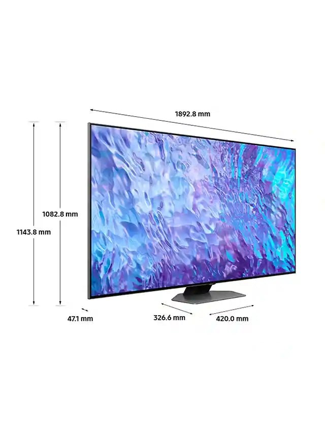 Samsung QE85Q80CATXXU QLED 4K HD TV - Carbon Silver - Atlantic Electrics - 40489470656735 