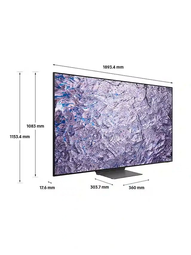 Samsung QE85QN800CTXXU 85" 8K Neo QNED Smart TV - Titan Black | Atlantic Electrics