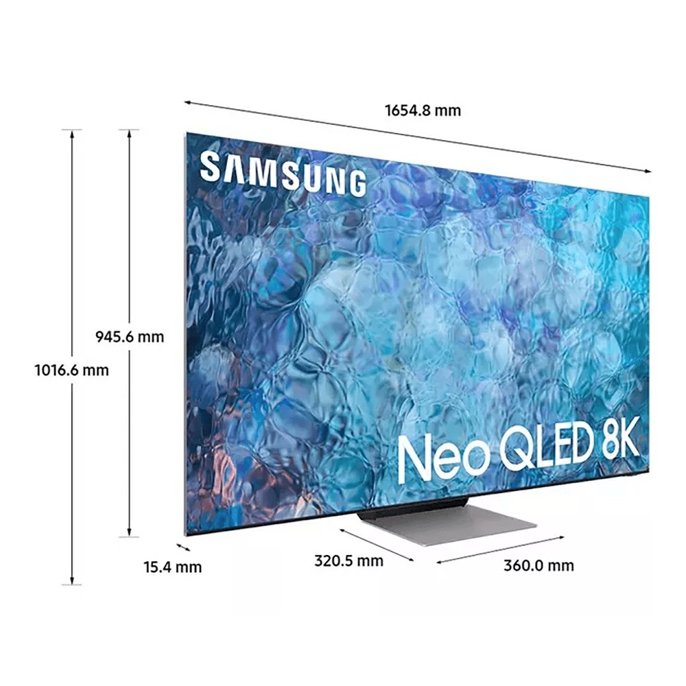 Samsung QE85QN900ATXXU 85" 8K Neo QLED Smart TV Quantum HDR 4000 powered by HDR10+ Quantum Matrix Technology PRO and Infinity Screen | Atlantic Electrics - 39478378266847 