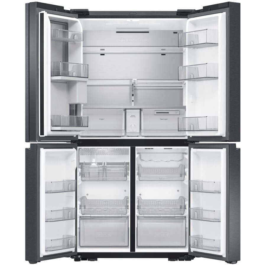 Samsung RF65A977FB1 Plumbed Family Hub Freestanding 60-40 American Fridge Freezer, Black | Atlantic Electrics