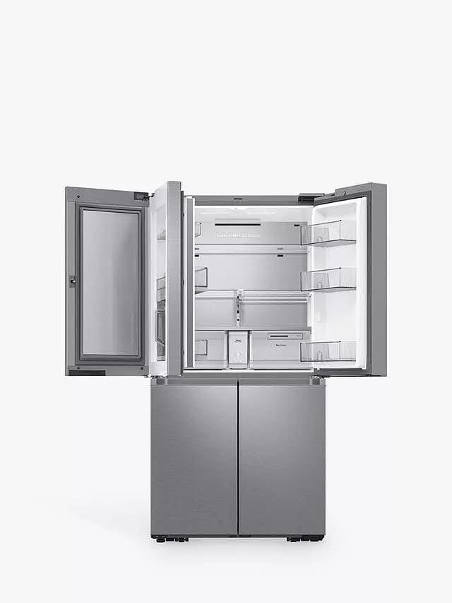 Samsung RF65A977FSR Plumbed Freestanding 60-40 American Fridge Freezer, Silver | Atlantic Electrics - 39478386295007 