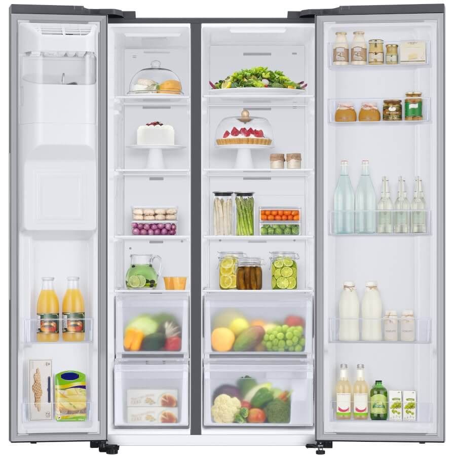 Samsung RS67A8811S9 American Style Fridge Freezer Matt Stainless - Atlantic Electrics - 39478382231775 