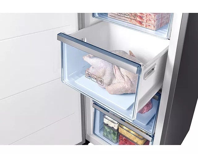 Samsung RZ32M71207F Tall Freezer with All Around Cooling, 315L, Refined Steel - Atlantic Electrics - 39478387245279 