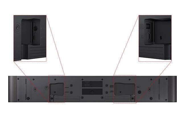 Samsung S50B HWS50B Bluetooth All-In-One Compact Soundbar with Virtual DTS:X, Dark Grey - Atlantic Electrics - 39478384787679 