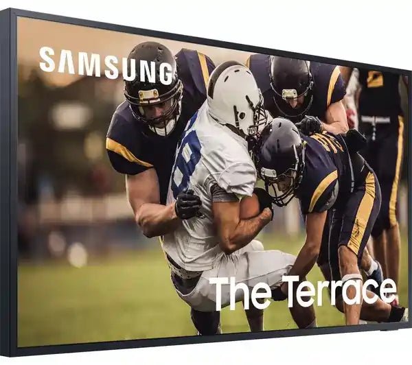 Samsung The Terrace QE65LST7TG 65 inch Outdoor 4K Ultra HD HDR Smart QLED TV - Titan Black | Atlantic Electrics