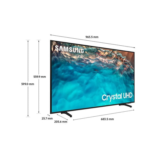 Samsung UE43BU8000KXXU 43" 4K HDR Smart TV with Voice Assistants | Atlantic Electrics