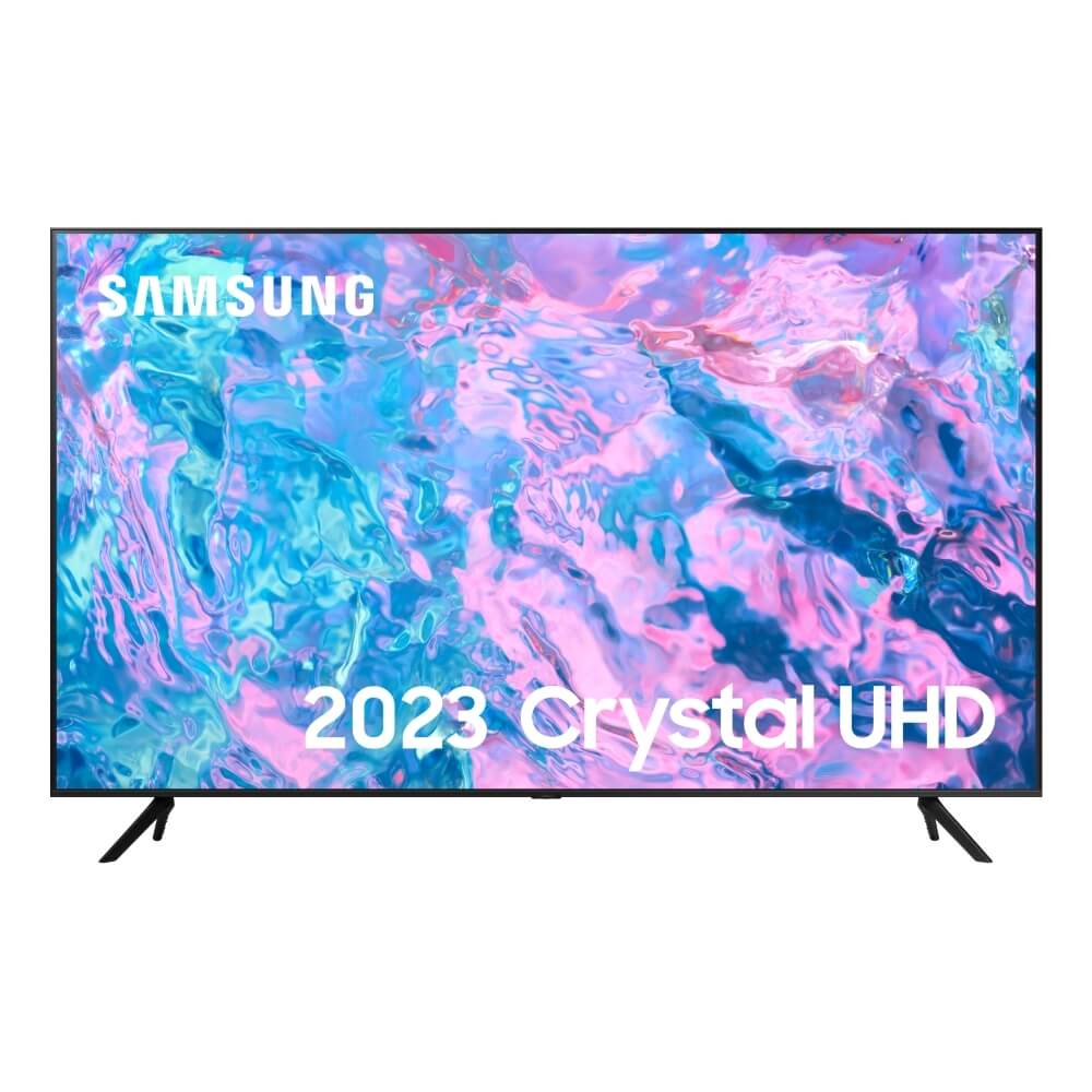 Samsung UE43CU7100 (2023) LED HDR 4K Ultra HD Smart TV, 43 inch with TVPlus, Black | Atlantic Electrics