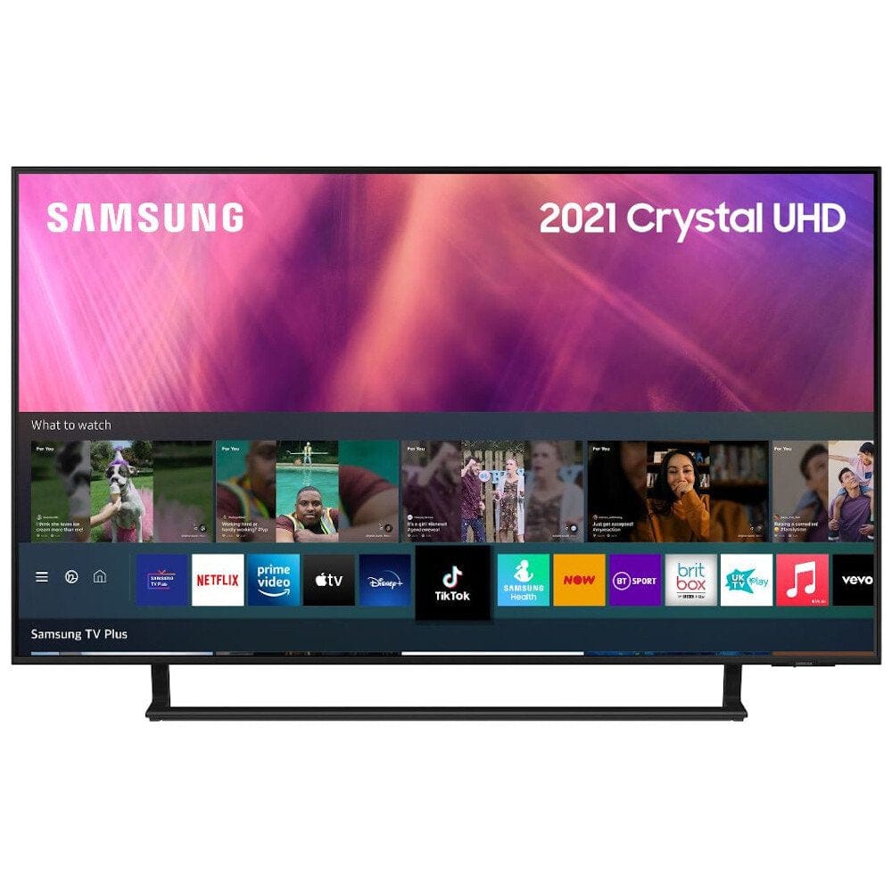 Samsung UE50AU9000 (2021) HDR 4K Ultra HD Smart TV, 50 inch with TVPlus, Black - Atlantic Electrics - 39478391865567 