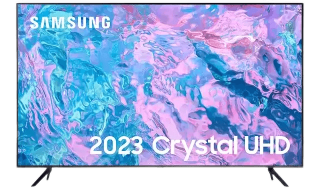 Samsung UE50CU7100 (2023) LED HDR 4K Ultra HD Smart TV, 50 inch with TVPlus, Black - Atlantic Electrics - 39915524948191 