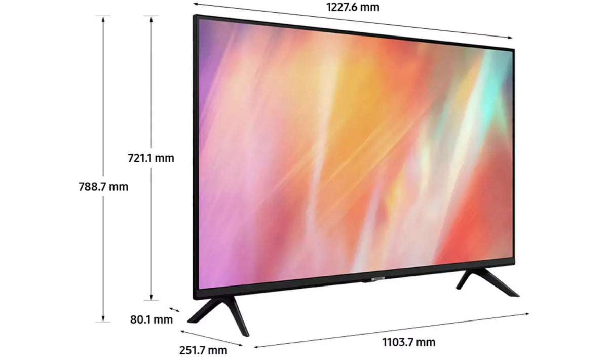 Samsung UE55AU7020KXXU 55" LED Ultra HD 4K HDR Smart Television - Black | Atlantic Electrics