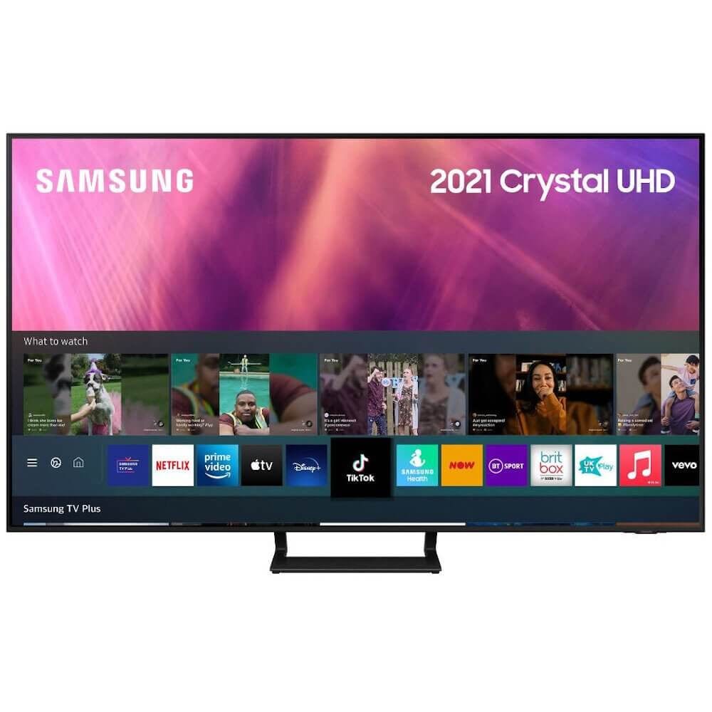 Samsung UE65AU9000 (2021) HDR 4K Ultra HD Smart TV, 65 inch with TVPlus, Black | Atlantic Electrics - 39478393274591 