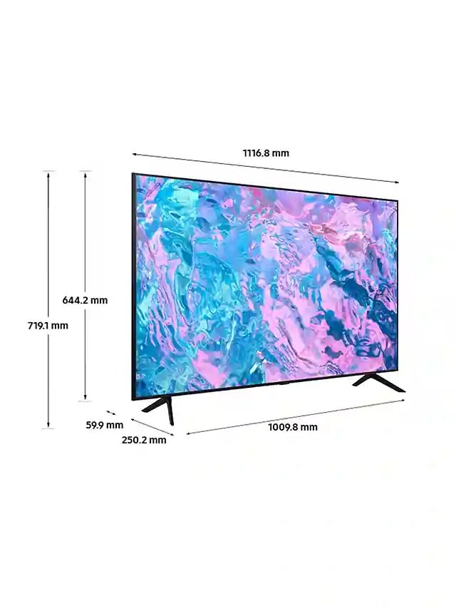 Samsung UE70CU7100KXXU (2023) LED HDR 4K Ultra HD Smart TV, 70 inch with TVPlus, Black | Atlantic Electrics - 40489468559583 