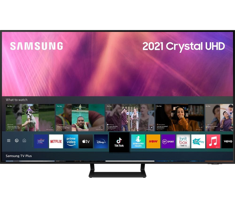 Samsung UE75AU9000 (2021) HDR 4K Ultra HD Smart TV, 75 inch with TVPlus, Black - Atlantic Electrics - 39478394159327 