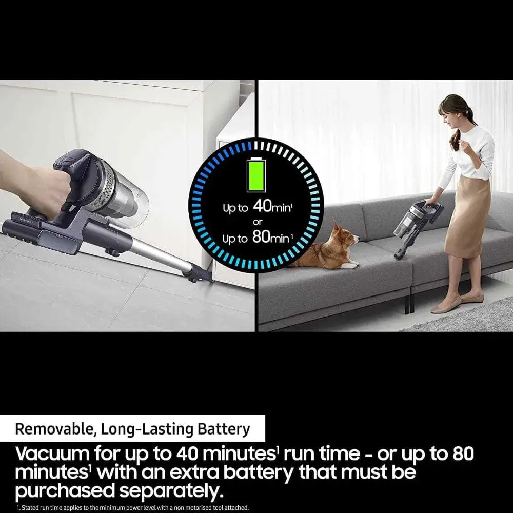 Samsung VS15A6032R5 Cordless Handstick Vacuum - 40 Minute Run Time in Teal Violet - Atlantic Electrics - 39478399631583 