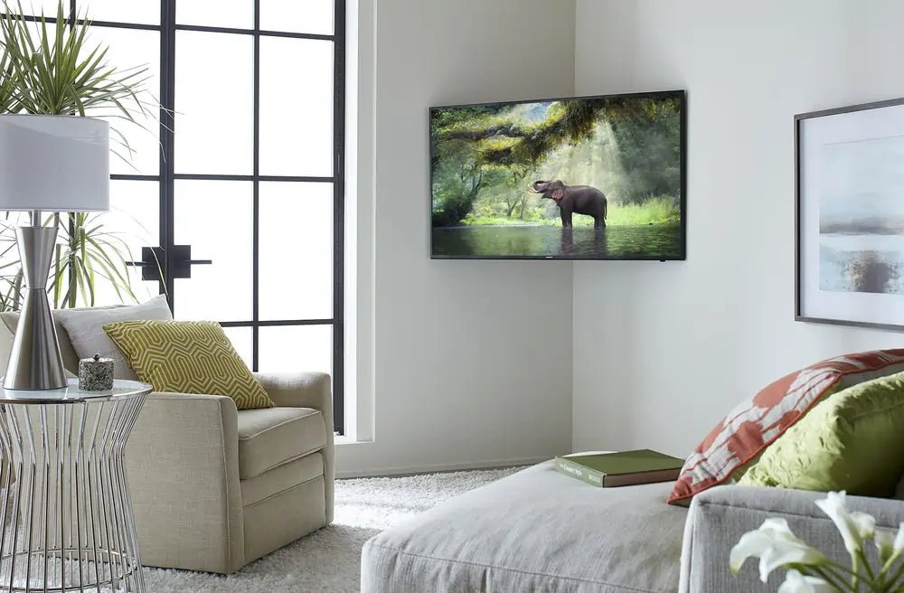 Sanus VSF716B2 Premium Full Motion TV Wall Mount for 19"-43" TVs, Swivel 90° / -90° - Black | Atlantic Electrics - 40157549002975 