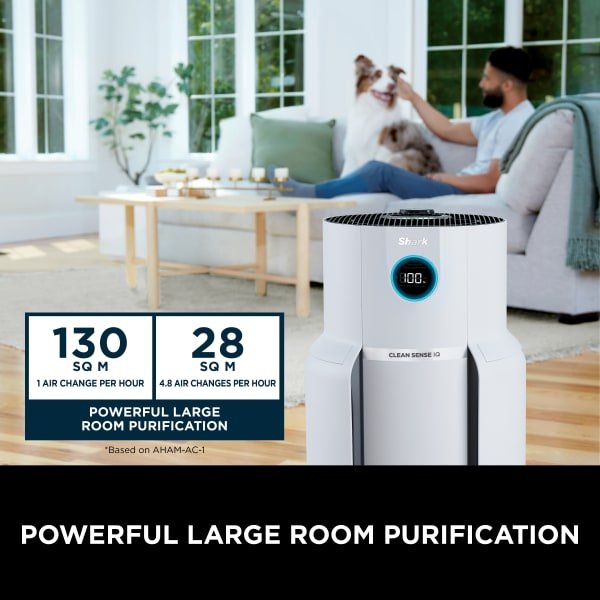 Shark HP300UK NeverChange5 Air Purifier Max - White | Atlantic Electrics