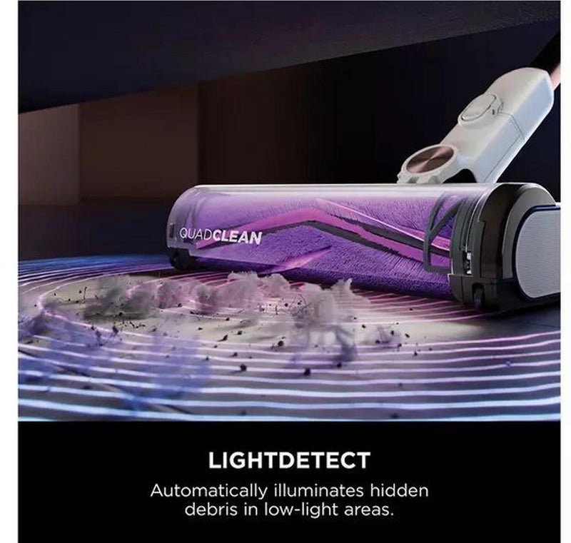 Shark IW3611UKT Detect Pro Auto-Empty System Pet Cordless Vacuum Cleaner, White/Brass | Atlantic Electrics
