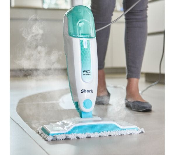 Shark S1000UK Steam Mop White/Mint Green - Atlantic Electrics - 39478410936543 