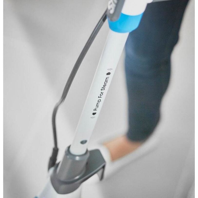 Shark S6001UK Klik n'Flip Manual Steam Pocket Mop - White-Blue Bird Blue | Atlantic Electrics