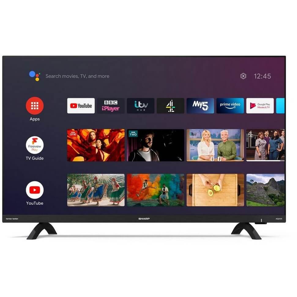 Sharp 1TC32DI2KL2AB 32" HD Ready Frameles LED Android TV Black | Atlantic Electrics