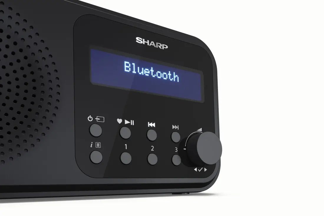 Sharp DRP420BK Wireless DAB Radio - Black | Atlantic Electrics