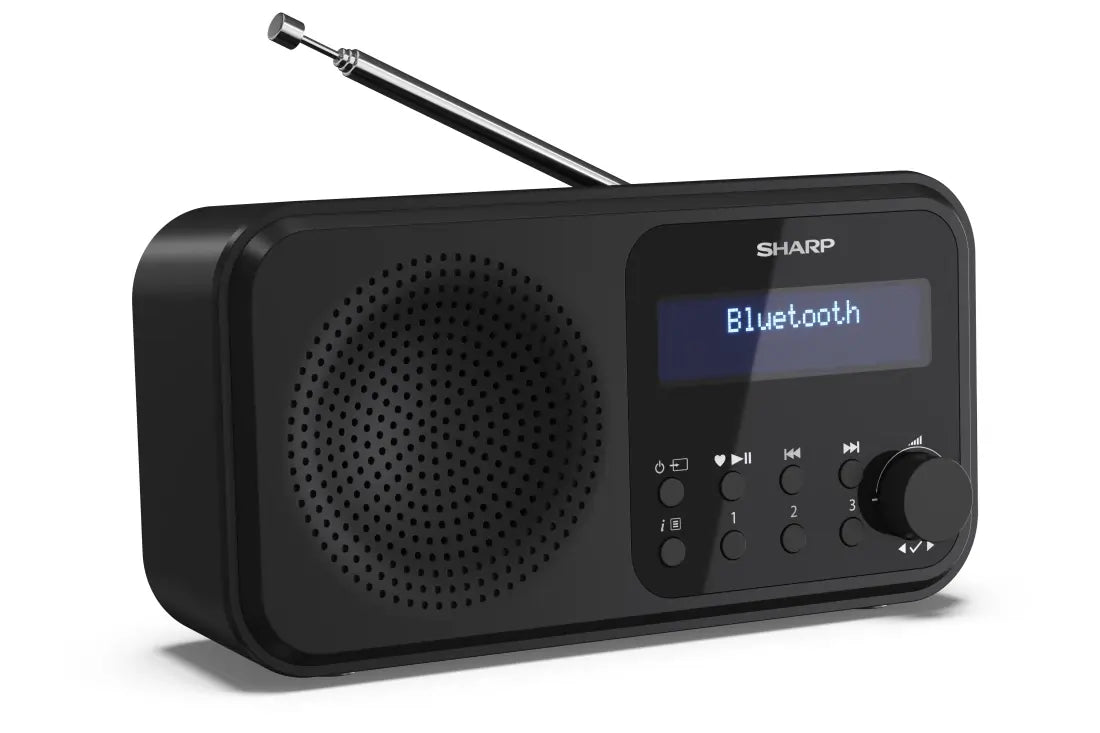 Sharp DRP420BK Wireless DAB Radio - Black | Atlantic Electrics