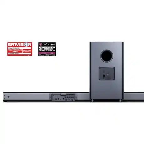 Sharp HT-SBW800 Wireless 5.1.2 ch Soundbar - Black | Atlantic Electrics - 40452280090847 