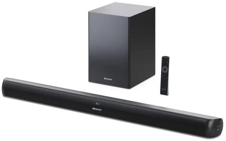 Sharp HTSBW202 2.1 Bluetooth Soundbar with Wireless Subwoofer Black , 200W | Atlantic Electrics - 40157549396191 