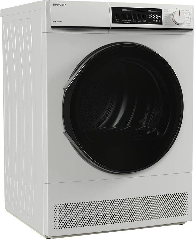 Sharp KDNCB8S7GW91 8Kg Condenser Tumble Dryer - White - Atlantic Electrics - 41449543172319 