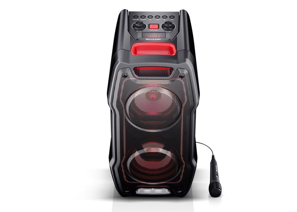 Sharp PS929 180W High Power Portable Party Speaker Hi-Fi System with Built in Rechargeable Battery, Flashing Disco Lights & Strobe, TWS, Bluetooth, USB - Atlantic Electrics