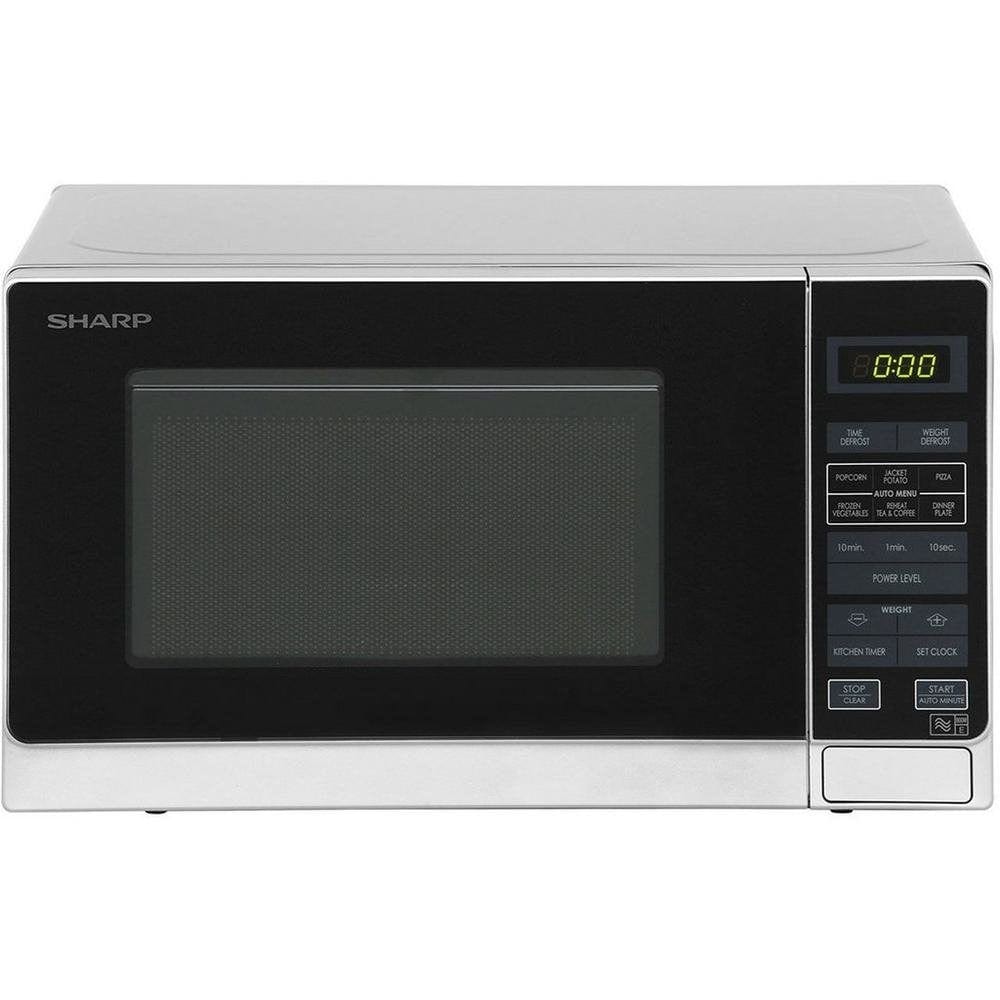 Sharp R272SLM 20 Litre Solo Microwave Oven - Silver | Atlantic Electrics - 39478419063007 