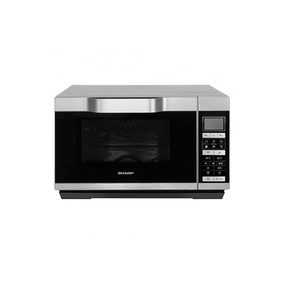 Sharp R861SLM 25 Litre Combination Microwave Oven With Drop-Down Door - Silver | Atlantic Electrics - 39478421782751 