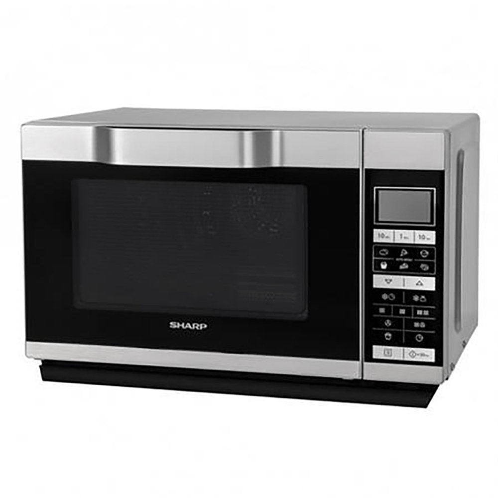 Sharp R861SLM 25 Litre Combination Microwave Oven With Drop-Down Door - Silver | Atlantic Electrics - 39478421913823 