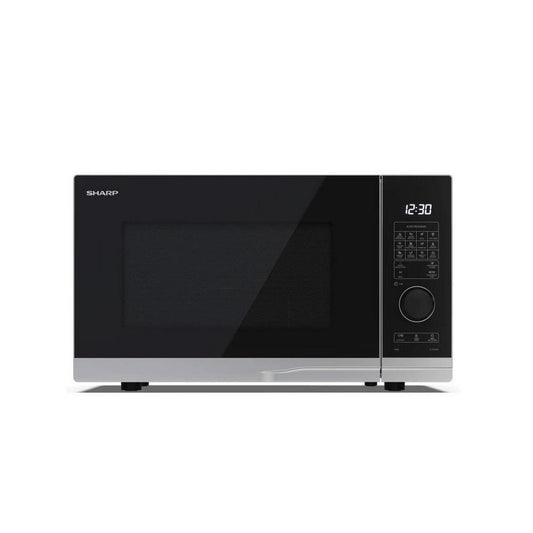 Sharp YC-PG254AU-S 25 Litres Grill Microwave Oven - Silver/Black | Atlantic Electrics