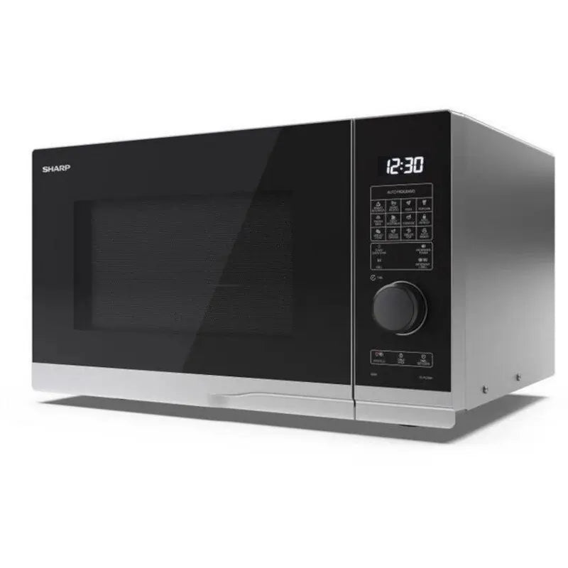 Sharp YC-PG254AU-S 25 Litres Grill Microwave Oven - Silver/Black - Atlantic Electrics
