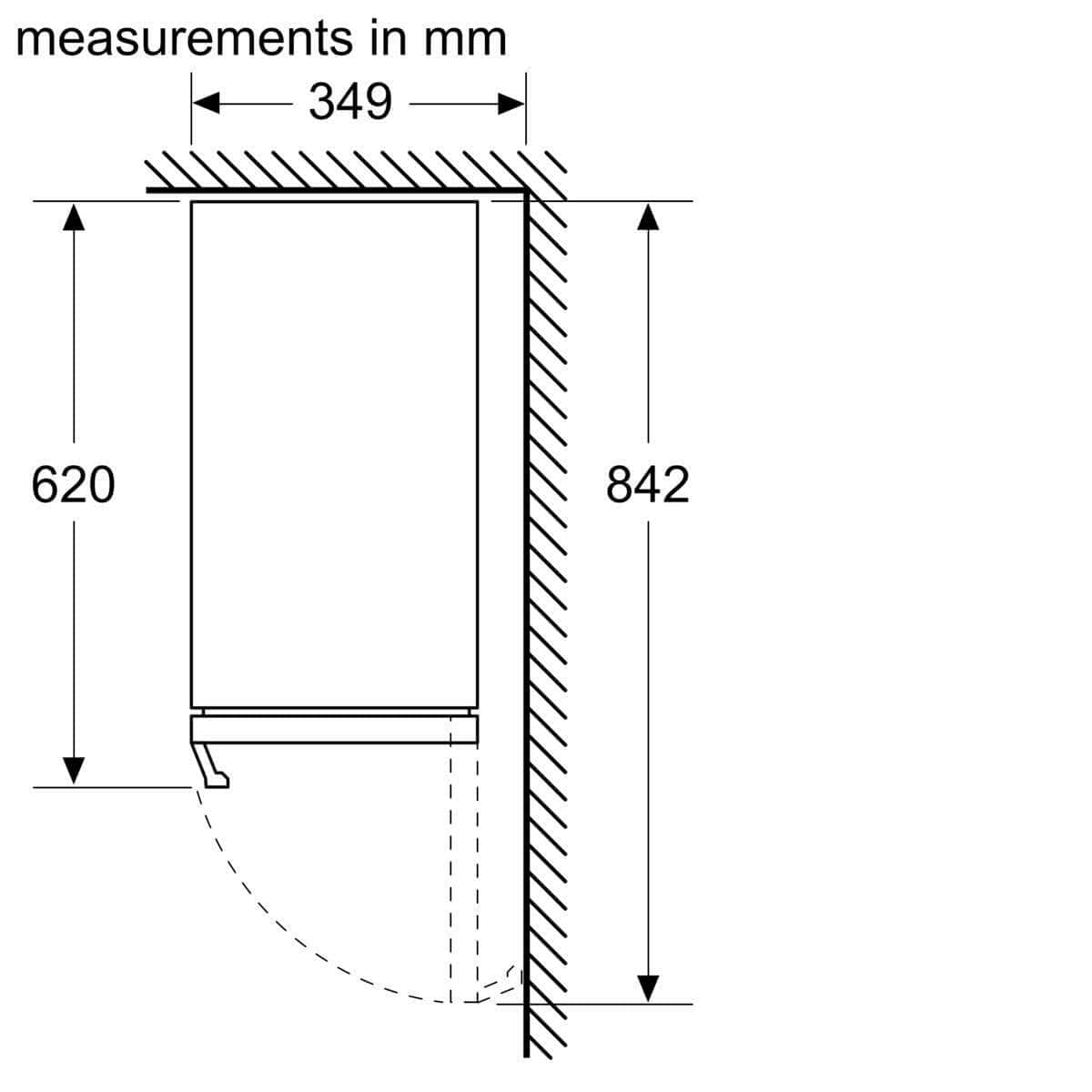 Siemens 30cm Wide iQ500 Built Under Wine Cabinet, Black Holds 21 bottles of wine | Atlantic Electrics