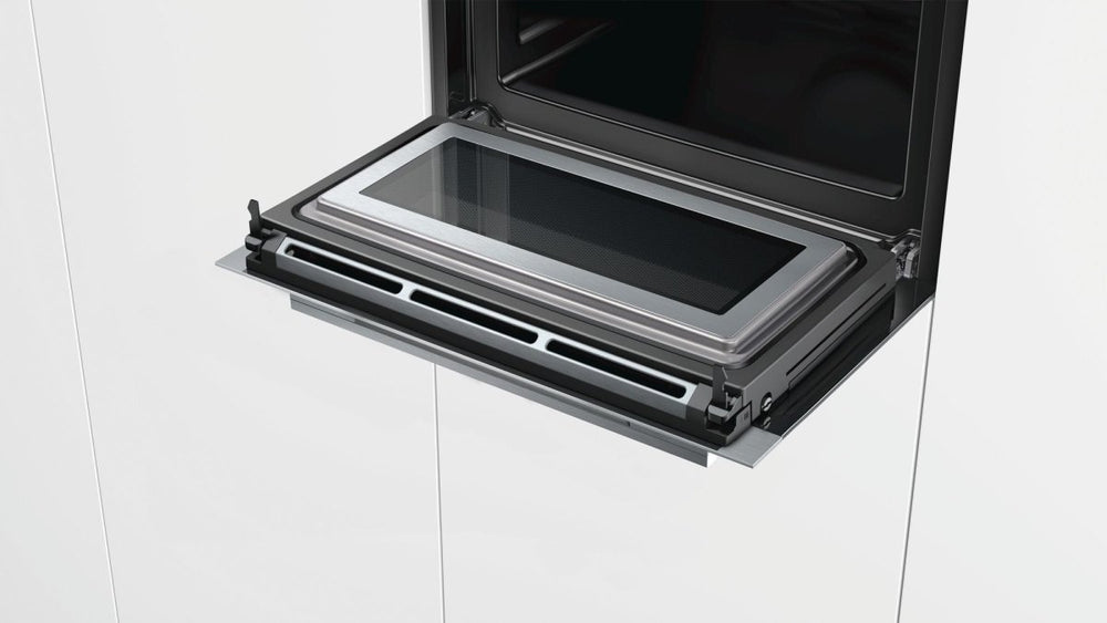 SIEMENS CM676GBS6B Built In Compact Electric Single Oven with Microwave Function - Stainless Steel - Atlantic Electrics - 39478421029087 