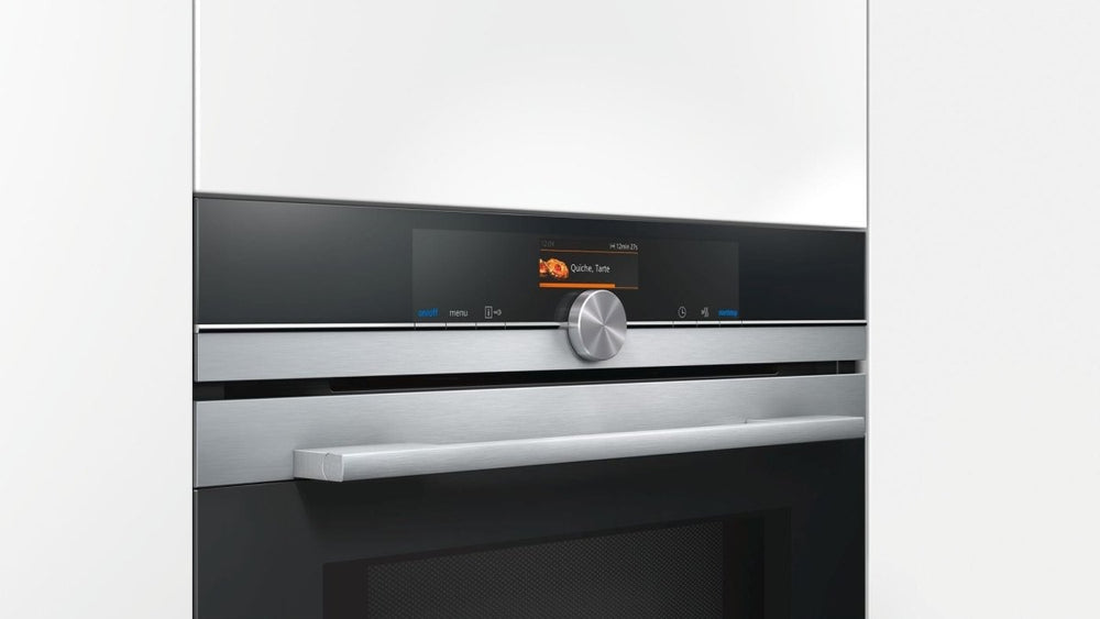 SIEMENS CM676GBS6B Built In Compact Electric Single Oven with Microwave Function - Stainless Steel - Atlantic Electrics - 39478420930783 