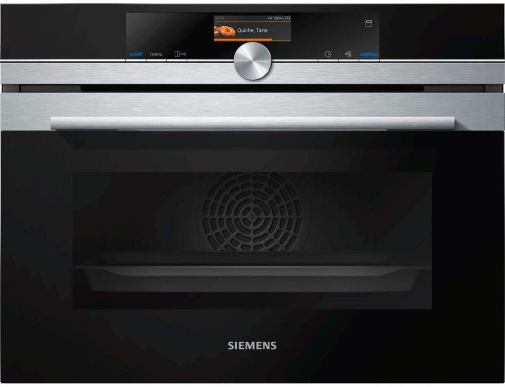 Siemens CS656GBS7B Wifi Connected Built In Compact Height Oven with Steam Function - Stainless Steel - Atlantic Electrics - 39478422077663 