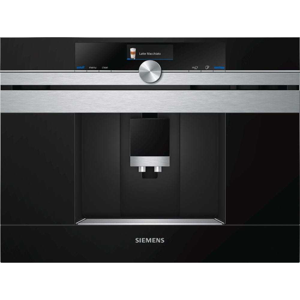 SIEMENS CT636LES6 WiFi Connected Built in Bean to Cup Coffee Machine - Stainless Steel | Atlantic Electrics - 39478420603103 
