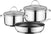 Thumbnail Siemens HZ9SE030 3 Piece Induction Pan Set (2 x Saucepans With Glass Lids and 1 x Frying Pan) | Atlantic Electrics- 39478422372575
