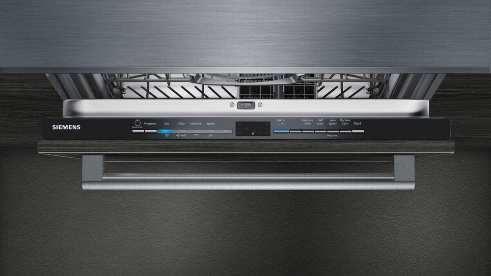 Siemens IQ-100 SN61IX12TG Wifi Connected Fully Integrated Standard Dishwasher - Black Control Panel - Atlantic Electrics - 39478424076511 
