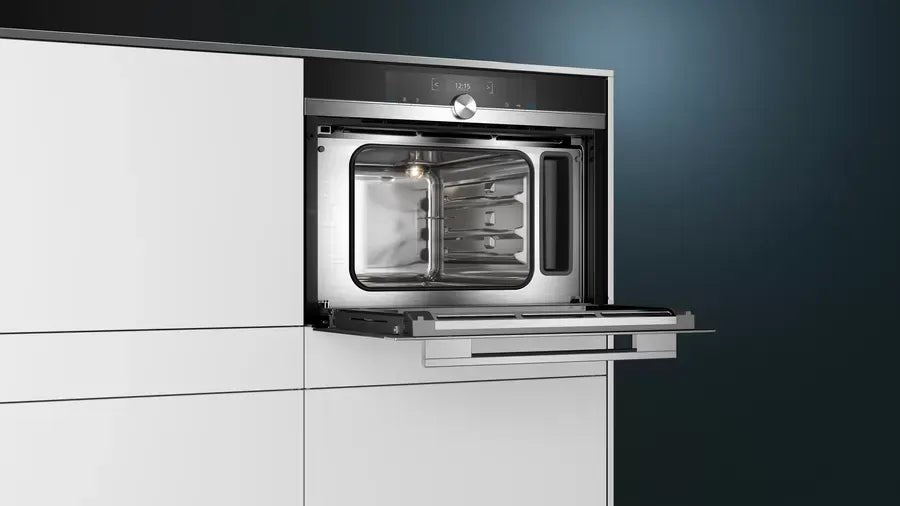Siemens IQ-700 CD634GAS0B Built In Compact Steam Oven - Stainless Steel - Atlantic Electrics - 40626320474335 