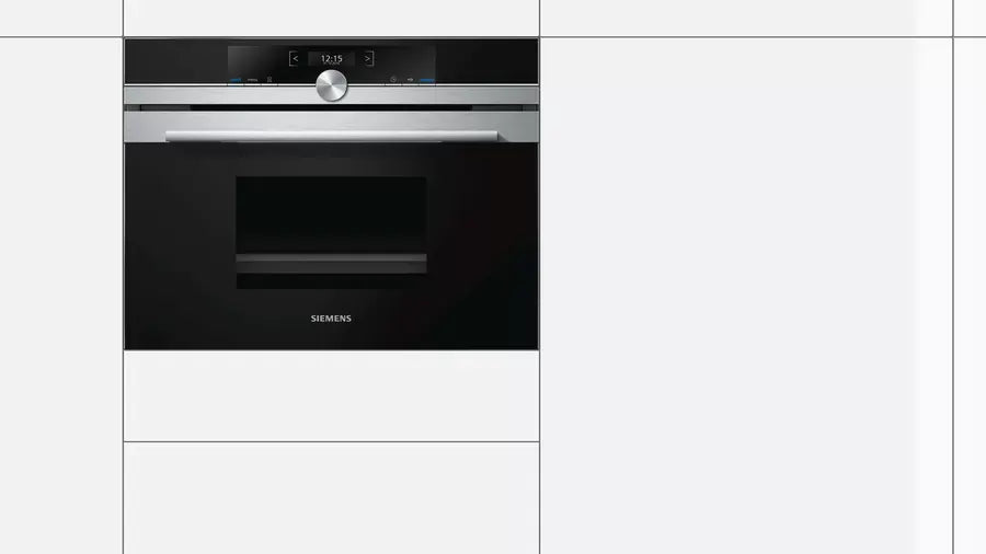 Siemens IQ-700 CD634GAS0B Built In Compact Steam Oven - Stainless Steel - Atlantic Electrics - 40626320376031 