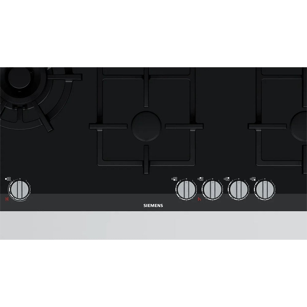 SIEMENS iQ700 ER9A6SD70 Gas Hob, 5 Burners, Ceramic, 91.2cm Wide - Black | Atlantic Electrics - 39478425977055 