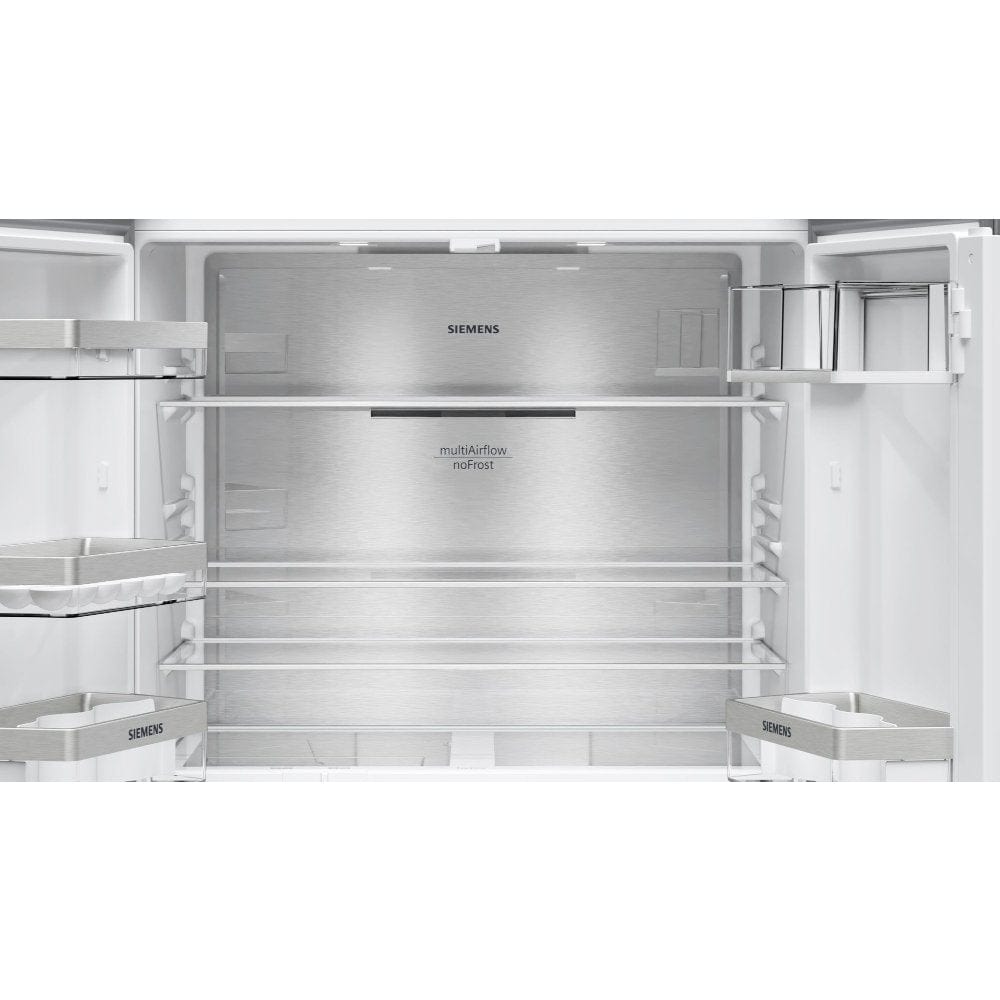 Siemens KF96NAXEAG Freestanding 65/35 American Fridge Freezer, Black Stainless Steel | Atlantic Electrics - 39478425256159 