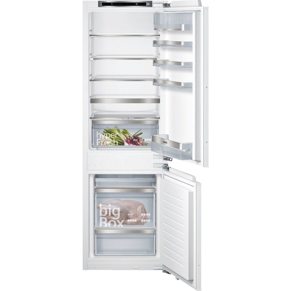 Siemens KI86SAFE0G iQ500 LowFrost 60-40 Split Integrated Fridge Freezer With HyperFreshPlus Box | Atlantic Electrics