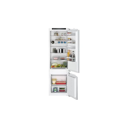 Siemens KI87VVFE0G iQ300 Built-In Fridge Freezer with Freezer at Bottom, 70/30 Split, Flat Hinge - 54.1cm Wide | Atlantic Electrics