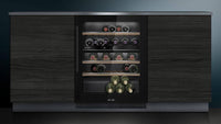 Thumbnail Siemens KU21WAHG0G 60cm Undercounter Dual Zone Built In Wine Cooler Black - 39478428270815